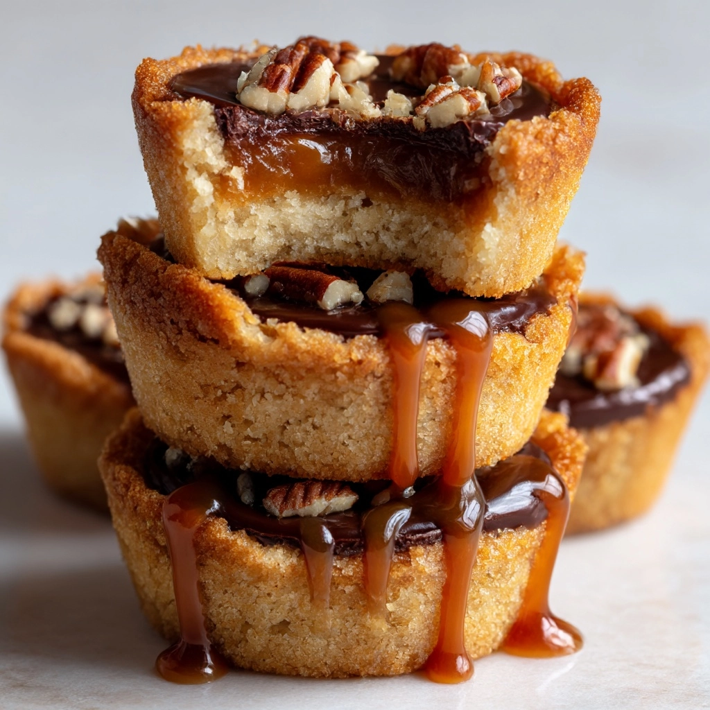 Turtle Cookie Cups Recipe - Recipe Image