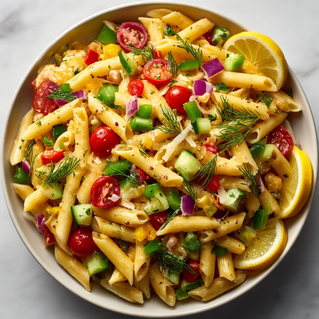 Lemon Summer Pasta Salad Recipe