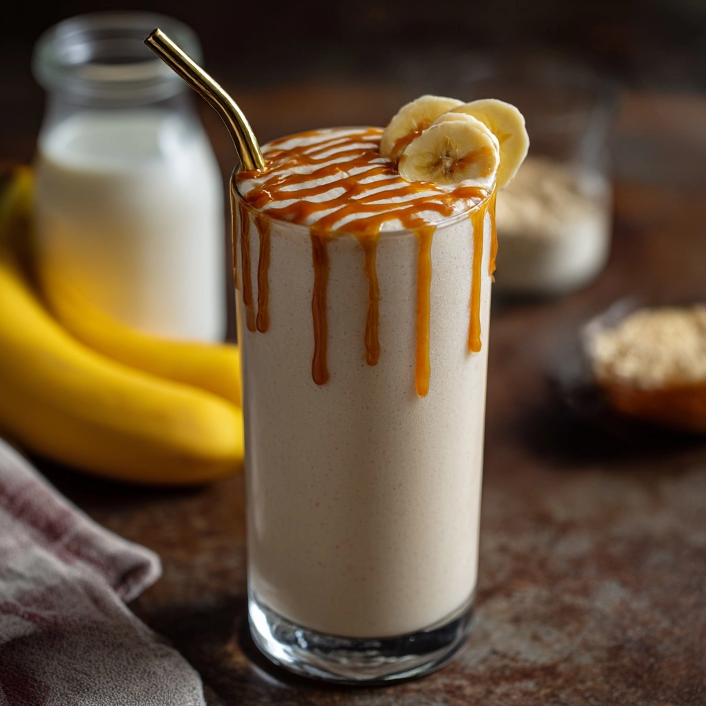 Banana Peanut Butter Smoothie Recipe - Recipe Image