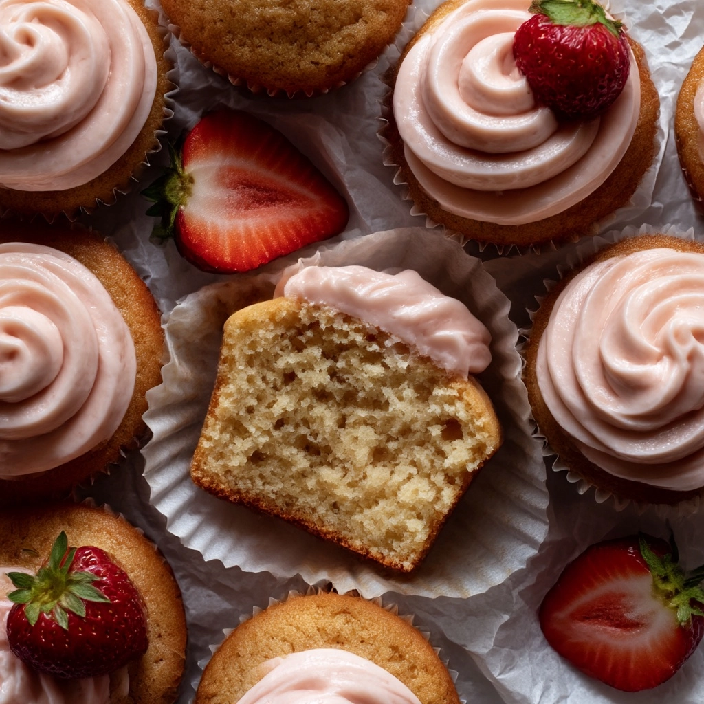 Strawberry Cupcakes Recipe - Recipe Image