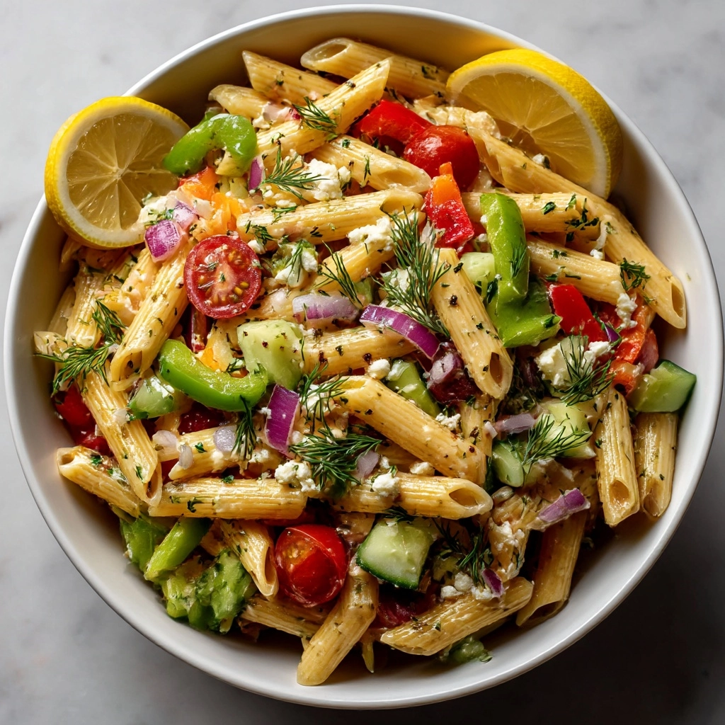 Lemon Summer Pasta Salad Recipe - Recipe Image