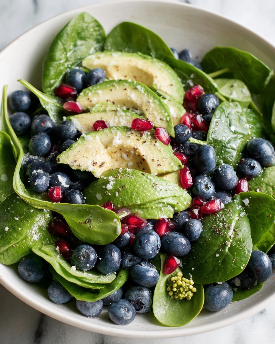 Blueberry Broccoli Spinach Salad Recipe - Recipe Image