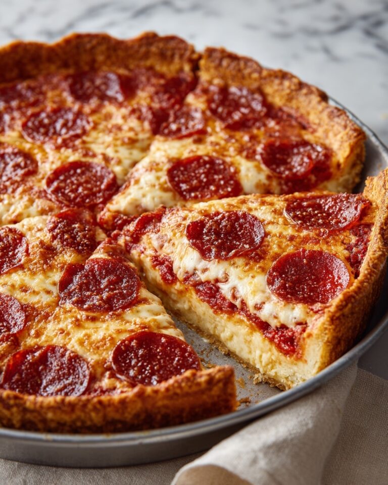 Pepperoni Pizza Quiche Recipe