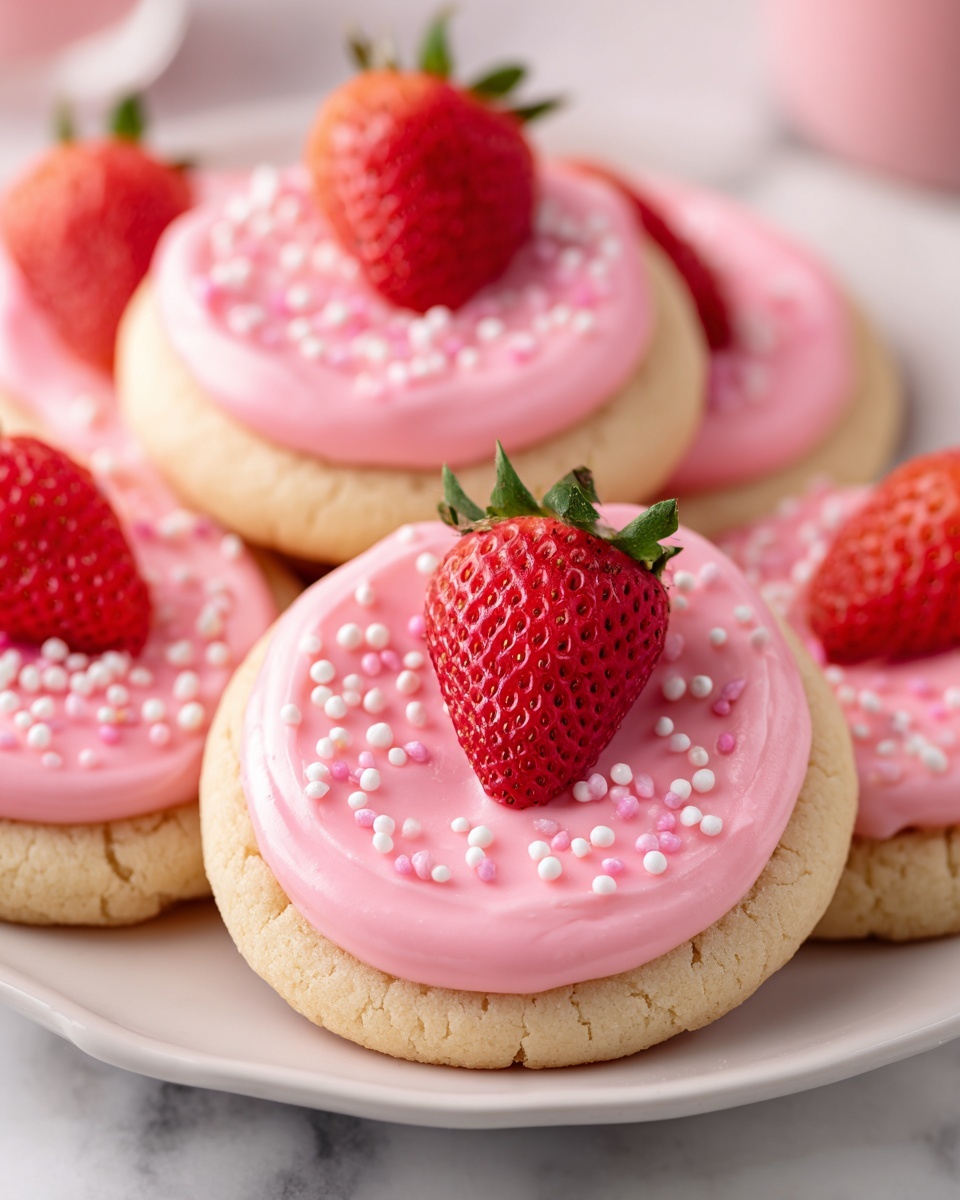 Strawberry Sugar Cookies Recipe - Recipe Image