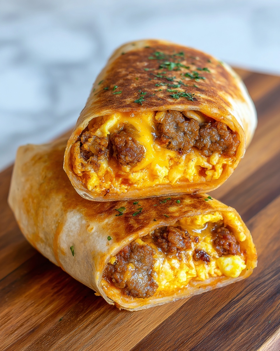 Sausage, Egg, and Cheese Breakfast Roll-Ups Recipe - Recipe Image