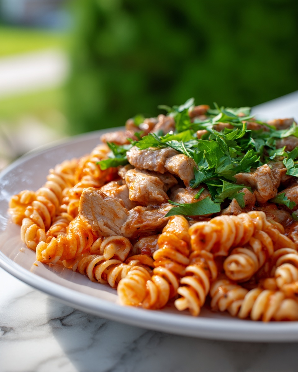 Butter Chicken Pasta Recipe - Recipe Image