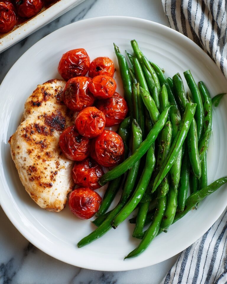 Oven Baked Balsamic Chicken with Roasted Cherry Tomatoes Recipe