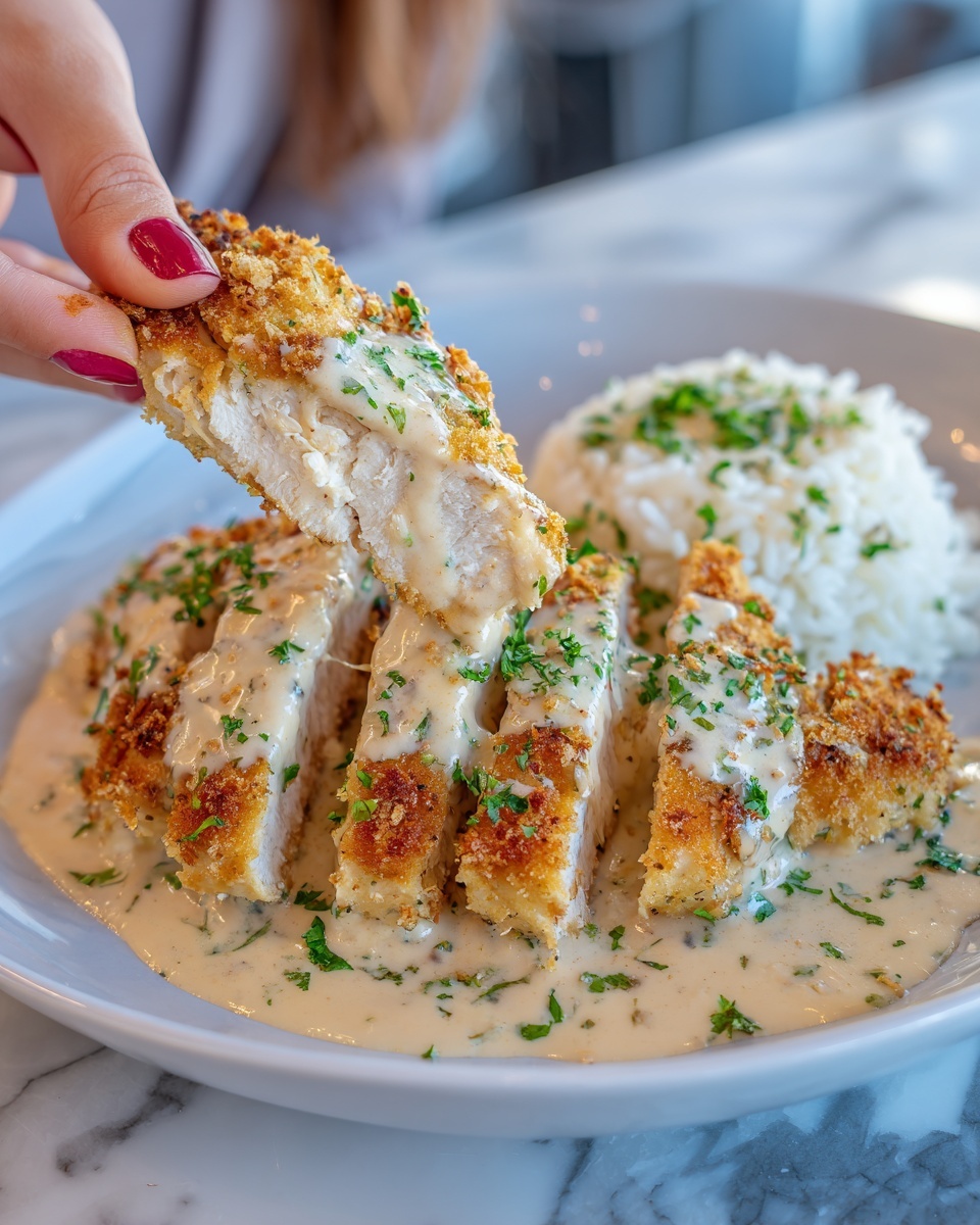 Chicken & Rice Bowls with Creamy Garlic Sauce Recipe - Recipe Image