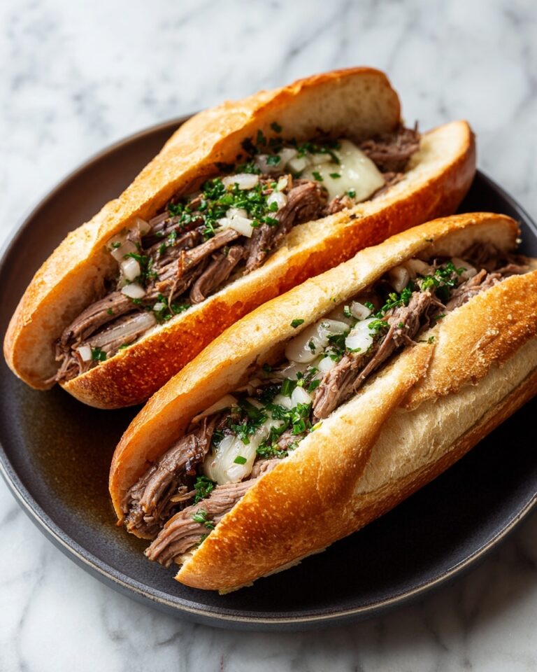 Italian Beef Sandwiches with Pepperoncini and Giardiniera Recipe