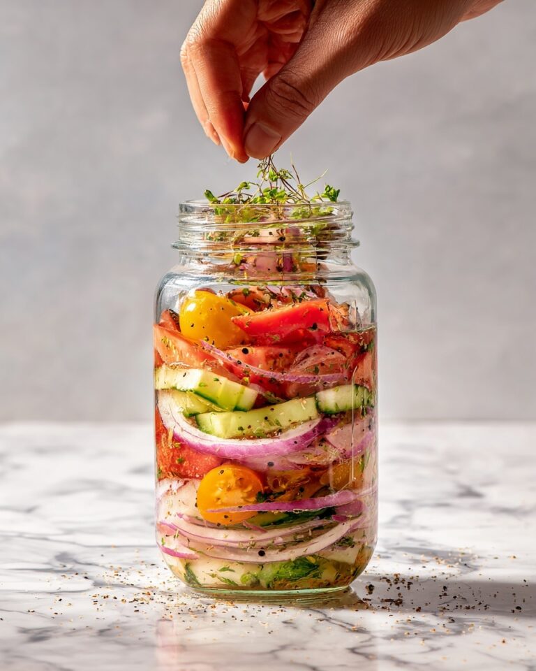 Pickled Cherry Tomatoes, Red Onions, and Cucumbers Recipe