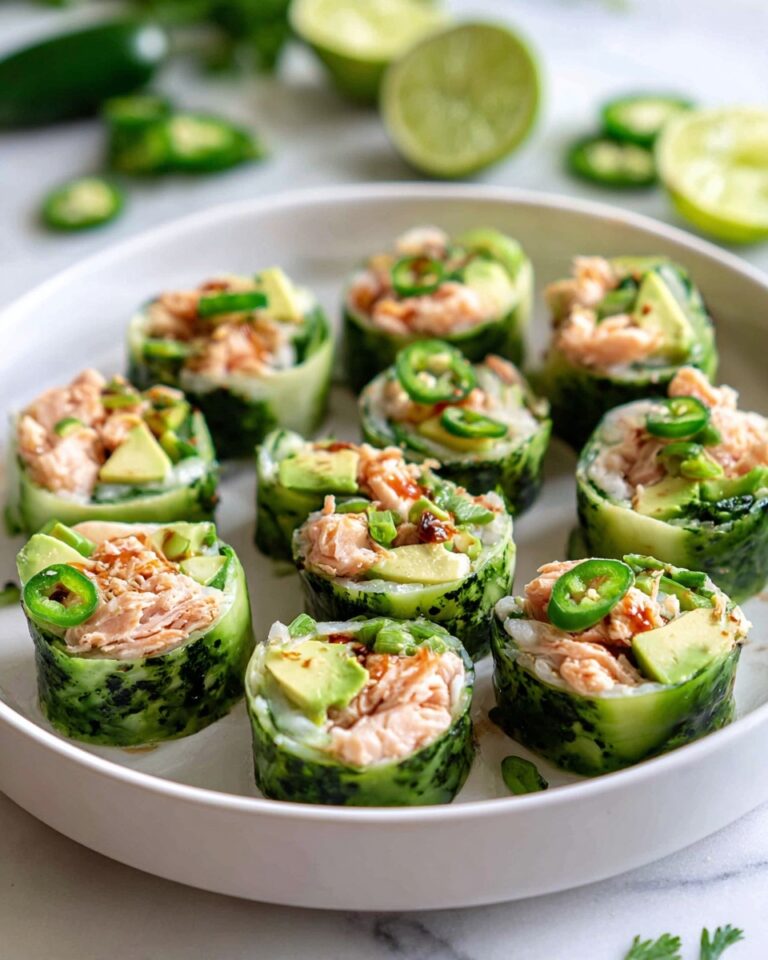 Cucumber Tuna Avocado Salad Rolls Recipe