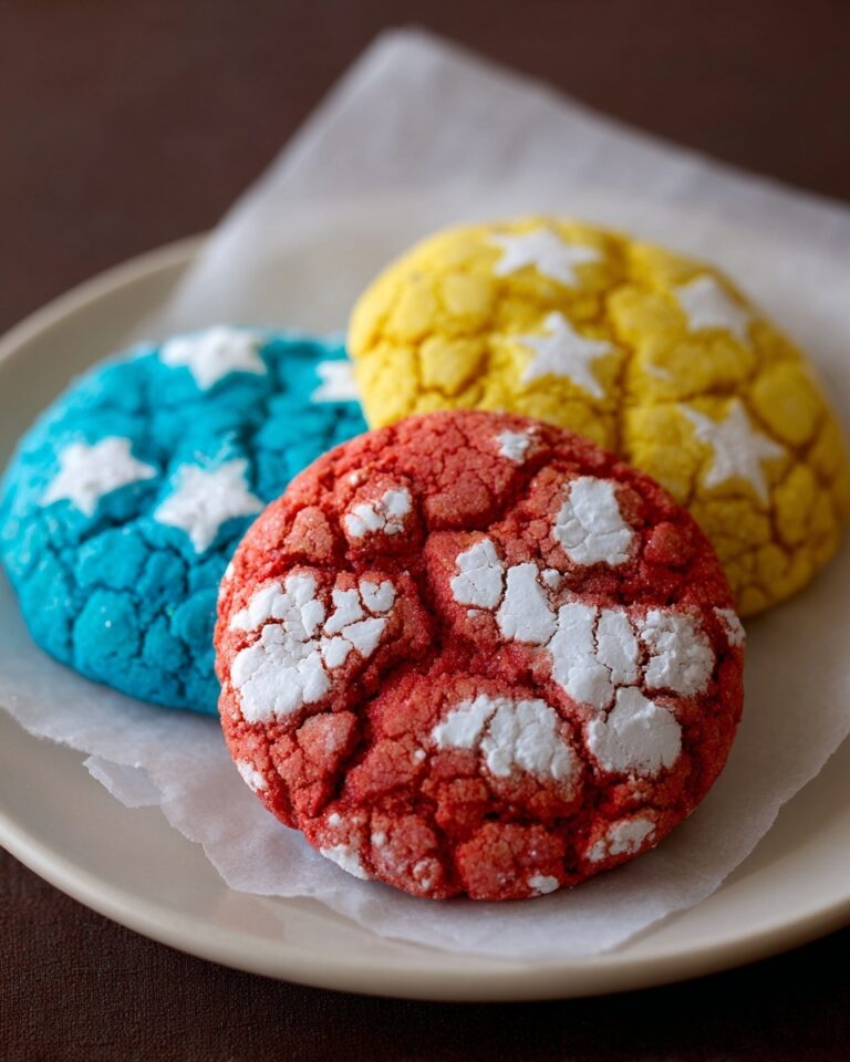 Patriotic Crinkle Cookies Recipe