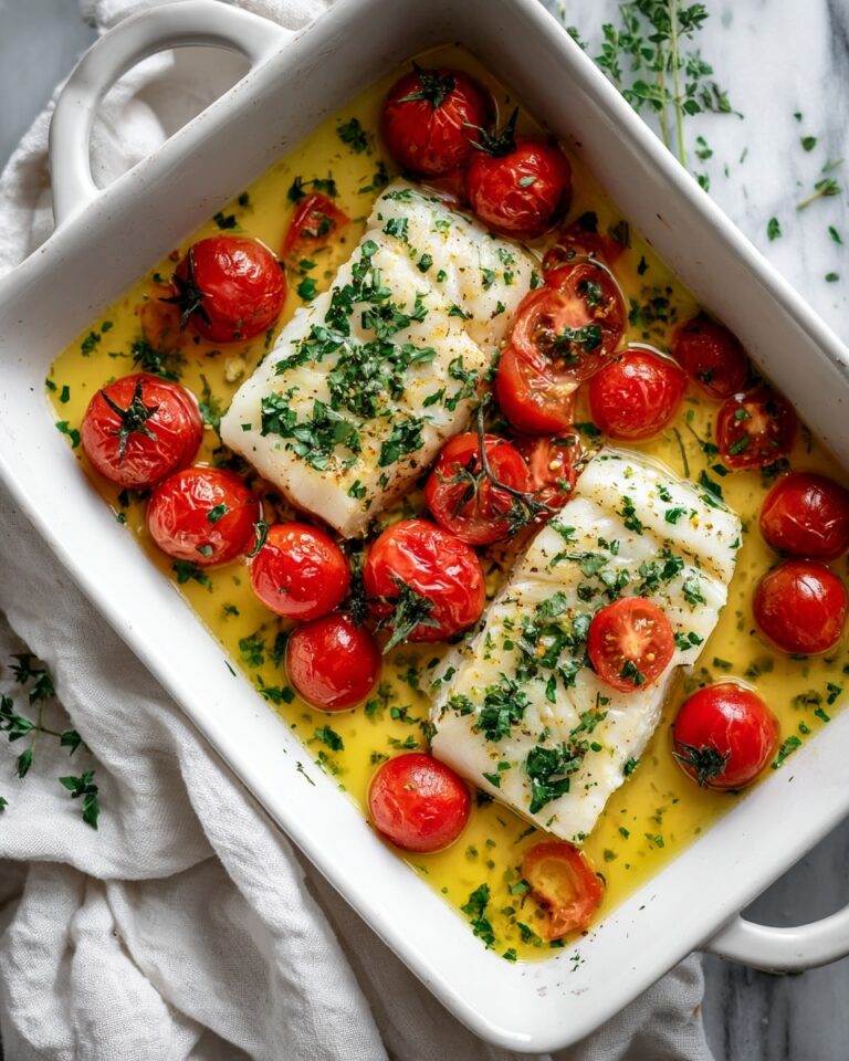 Cod with Tomato and Herb Butter Recipe