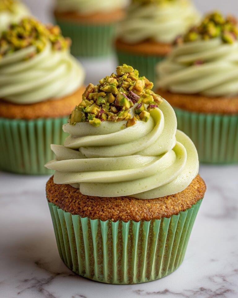 Homemade Pistachio Cupcakes Recipe