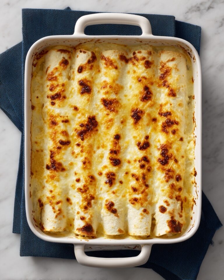 White Chicken Enchiladas with Creamy Green Chile Sauce Recipe