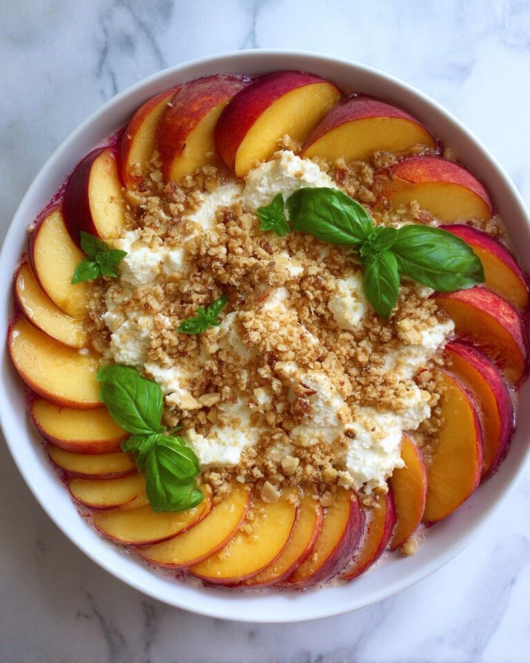 Peach and Burrata Caprese Salad Delight Recipe