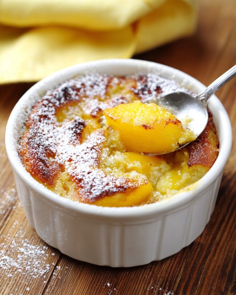 Peach Cobbler Bread Pudding Recipe