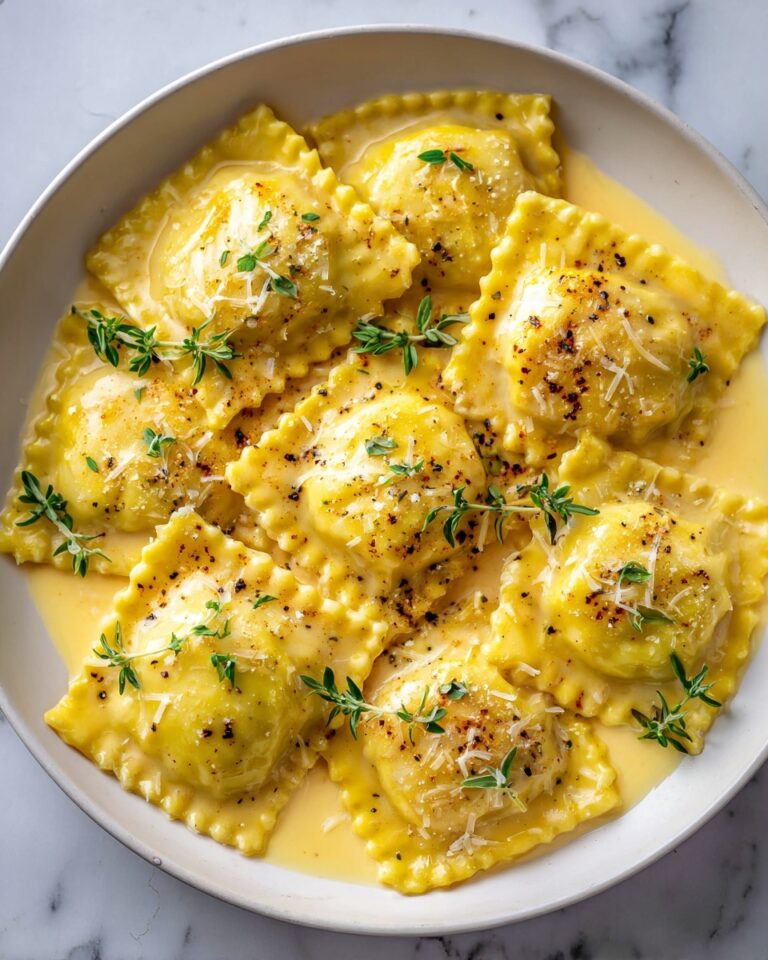 Creamy Lemon Herb Butter Ravioli Recipe