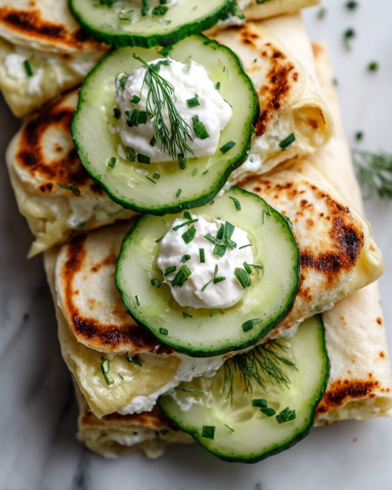 Crispy Cucumber Feta Wraps Recipe