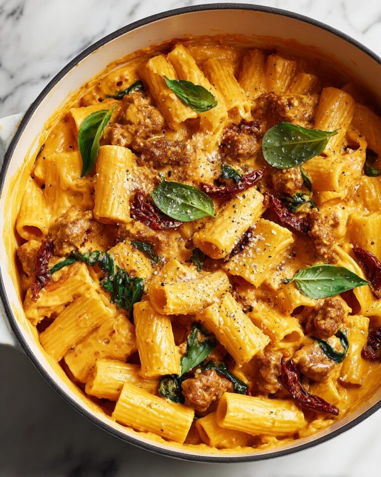 One Pot Creamy Hummus Pasta Recipe