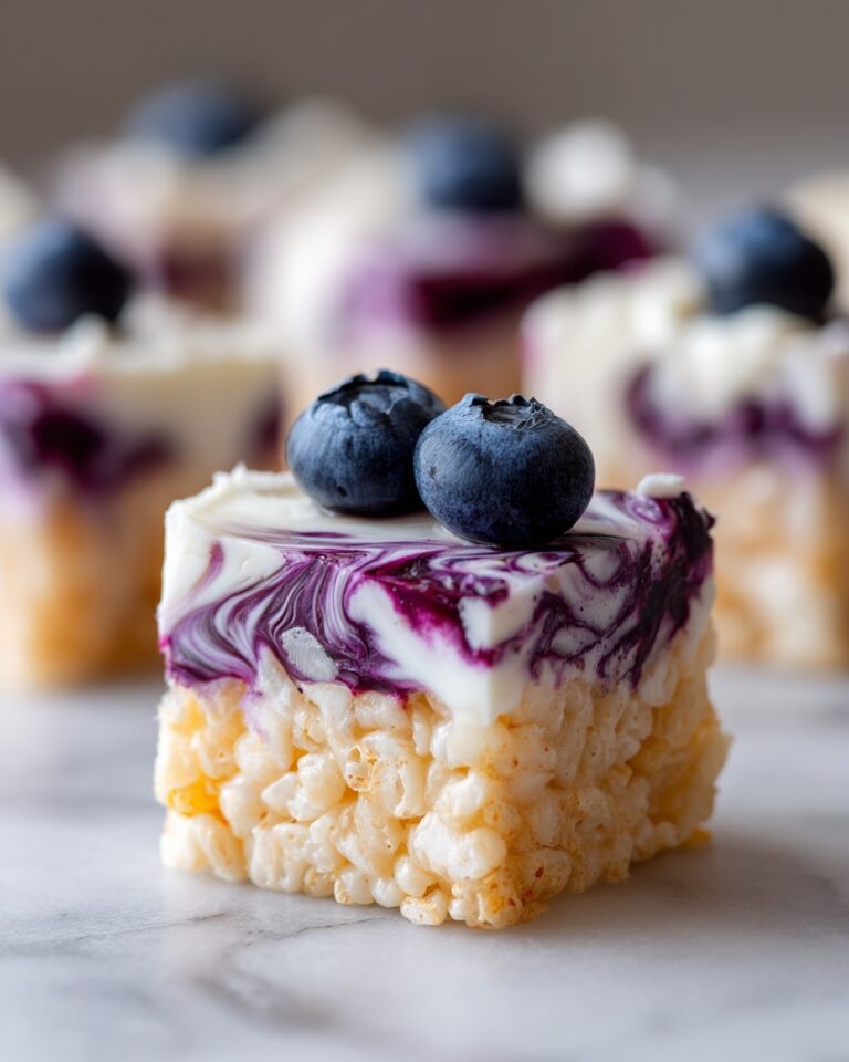 Blueberry Swirl Rice Krispies Treats Recipe