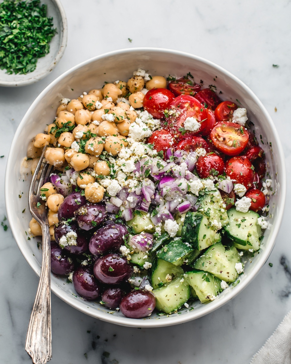 Mediterranean Chickpea Salad Recipe - Recipe Image