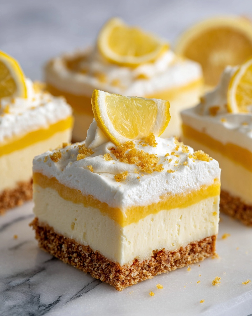 Zesty Lemon Cream Squares Recipe - Recipe Image