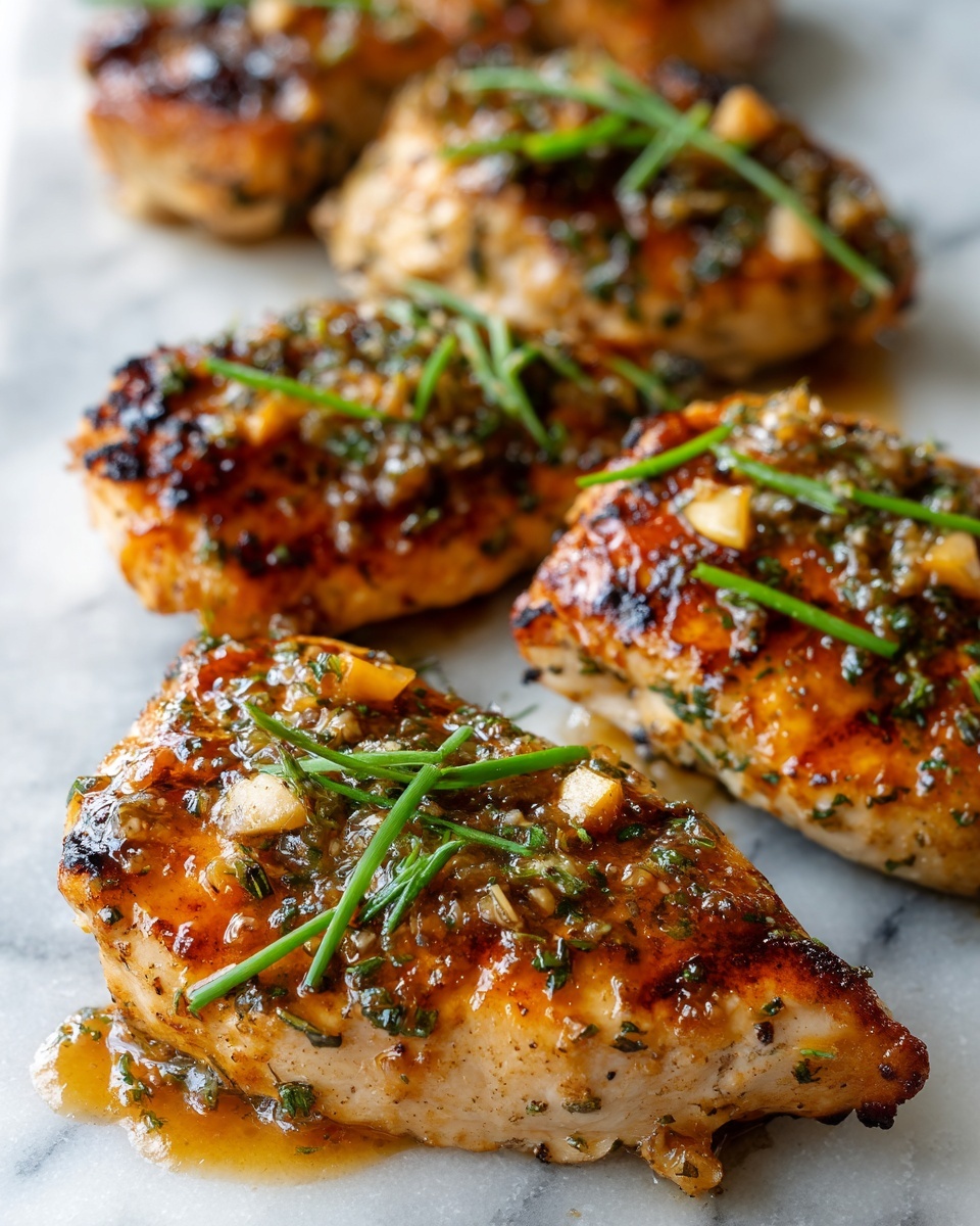 Garlic Chicken with Asiago Gravy Recipe - Recipe Image