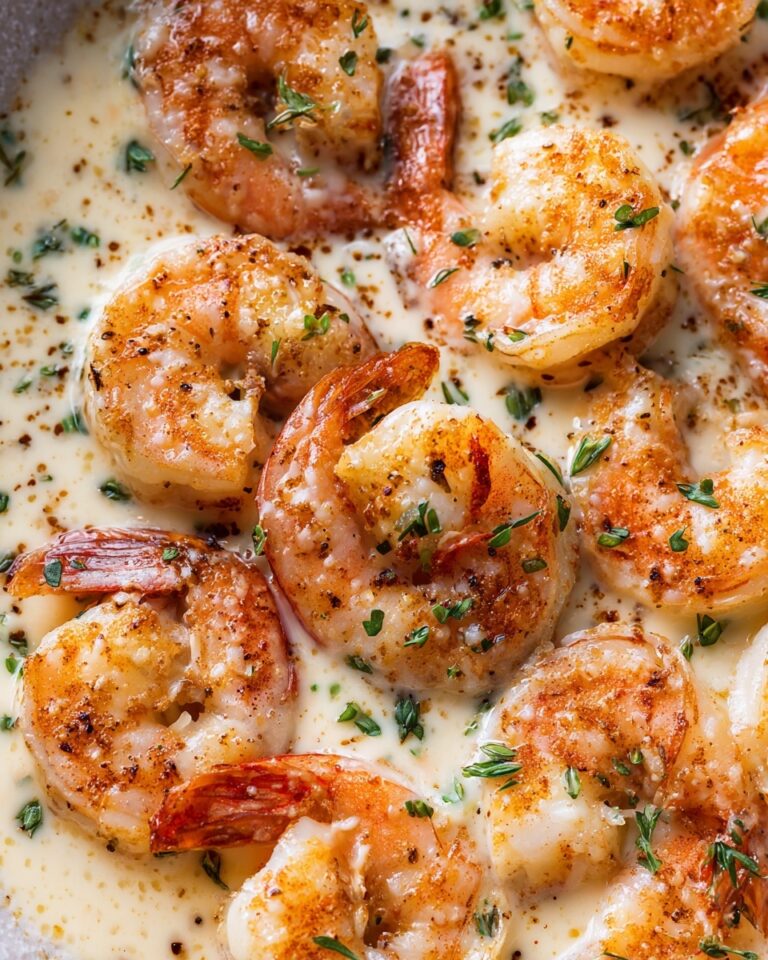 Creamy Garlic Parmesan Shrimp Recipe