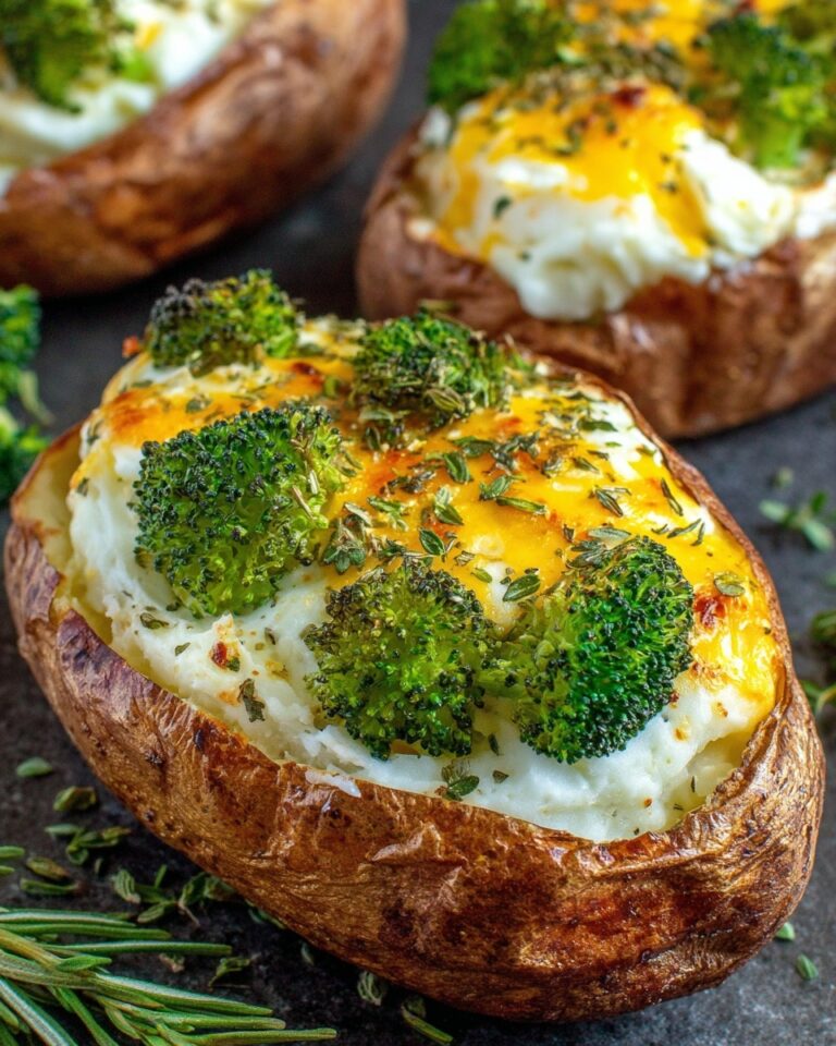 Broccoli Cheese Baked Potatoes Recipe