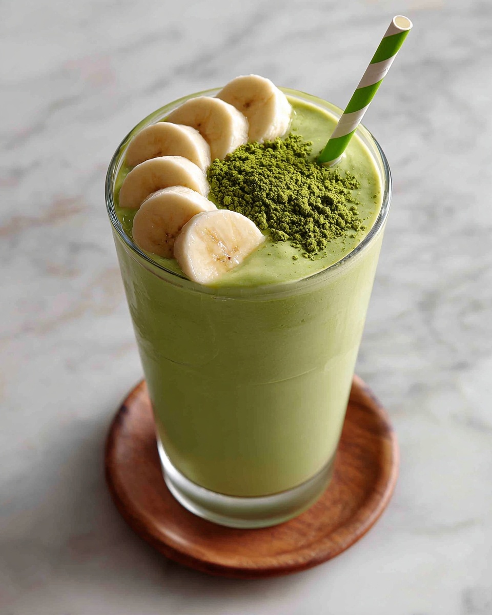 Banana Matcha Smoothie Recipe - Recipe Image