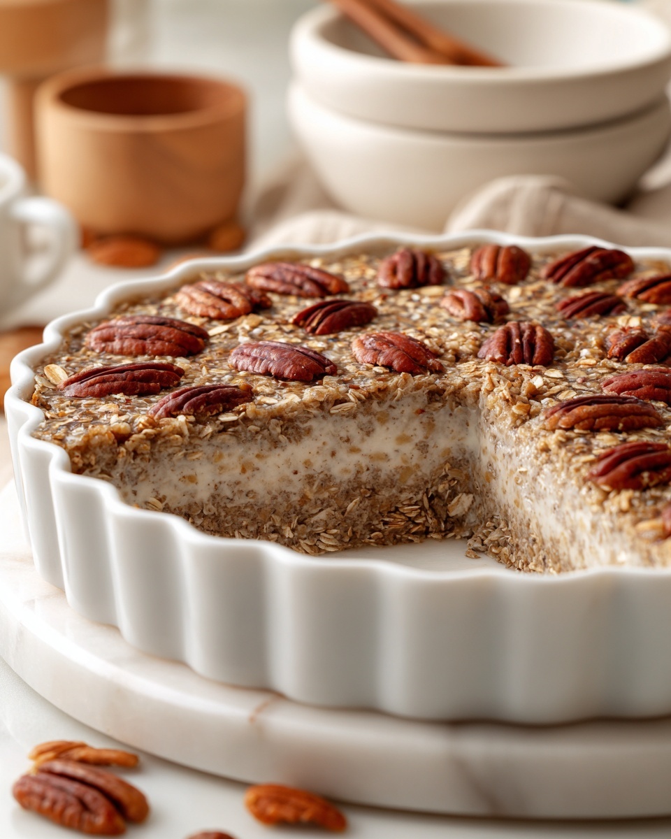 Pecan Pie Baked Oatmeal Recipe - Recipe Image