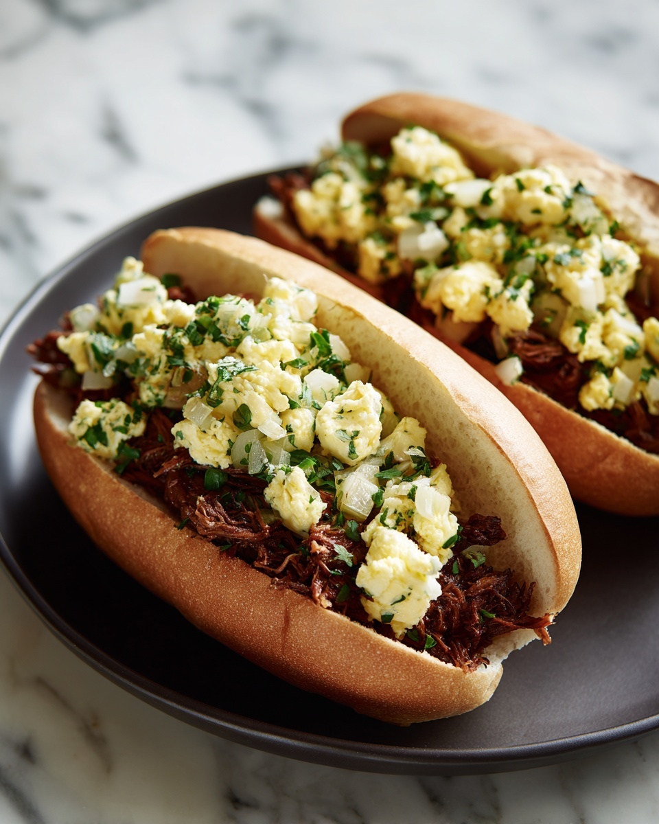 Italian Beef Sandwiches with Pepperoncini and Giardiniera Recipe - Recipe Image