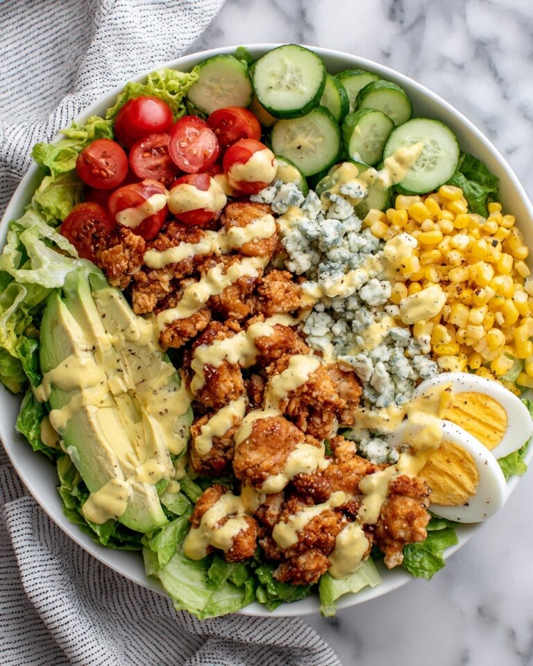 Crusted Chicken Cobb Salad with Honey Mustard Dressing Recipe