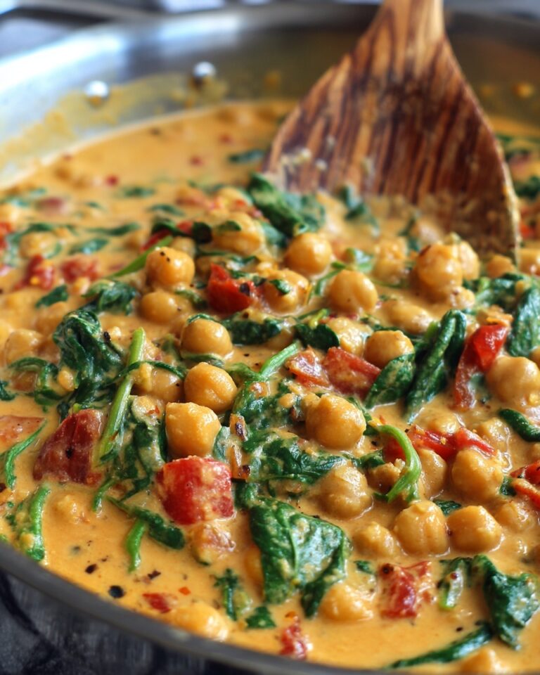 Creamy Sun-Dried Tomato Chickpeas Recipe