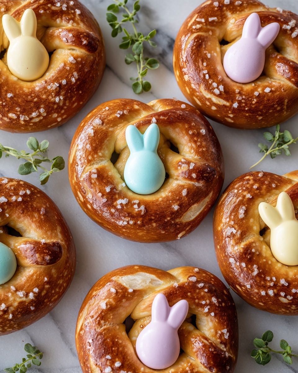 Easter Bunny Pretzels Recipe - Recipe Image