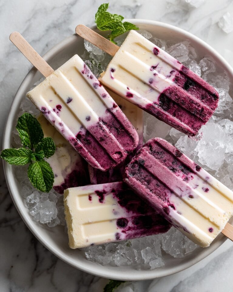 Blackberry, Pineapple, and Coconut Swirl Italian Ice Pops Recipe