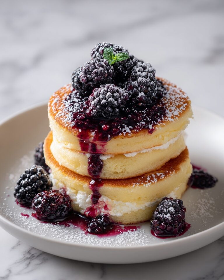 Cream Cheese Stuffed Blackberry Compote French Toast Recipe