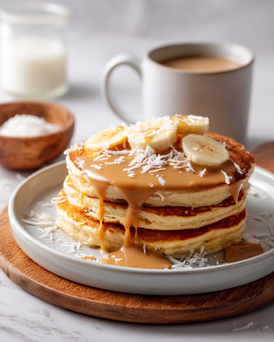 Sweet Coconut Cream Pancakes Recipe - Recipe Image