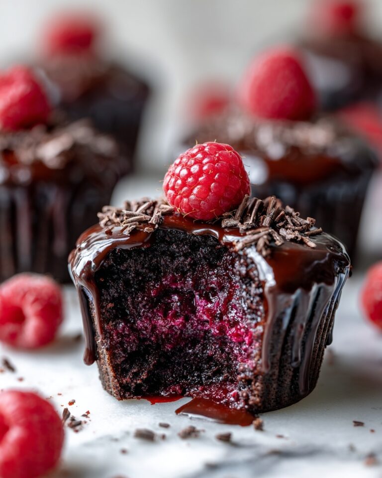 Raspberry Chocolate Lava Cupcakes Recipe