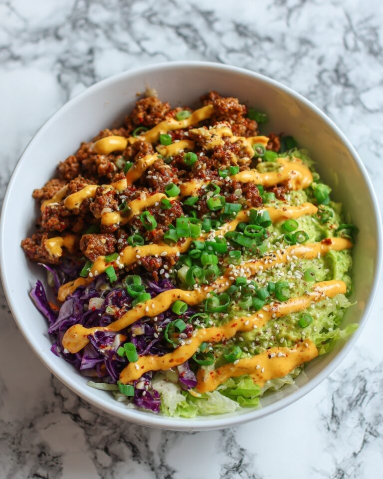 Asian-Inspired Egg Roll in a Bowl with Creamy Chili Sauce Recipe