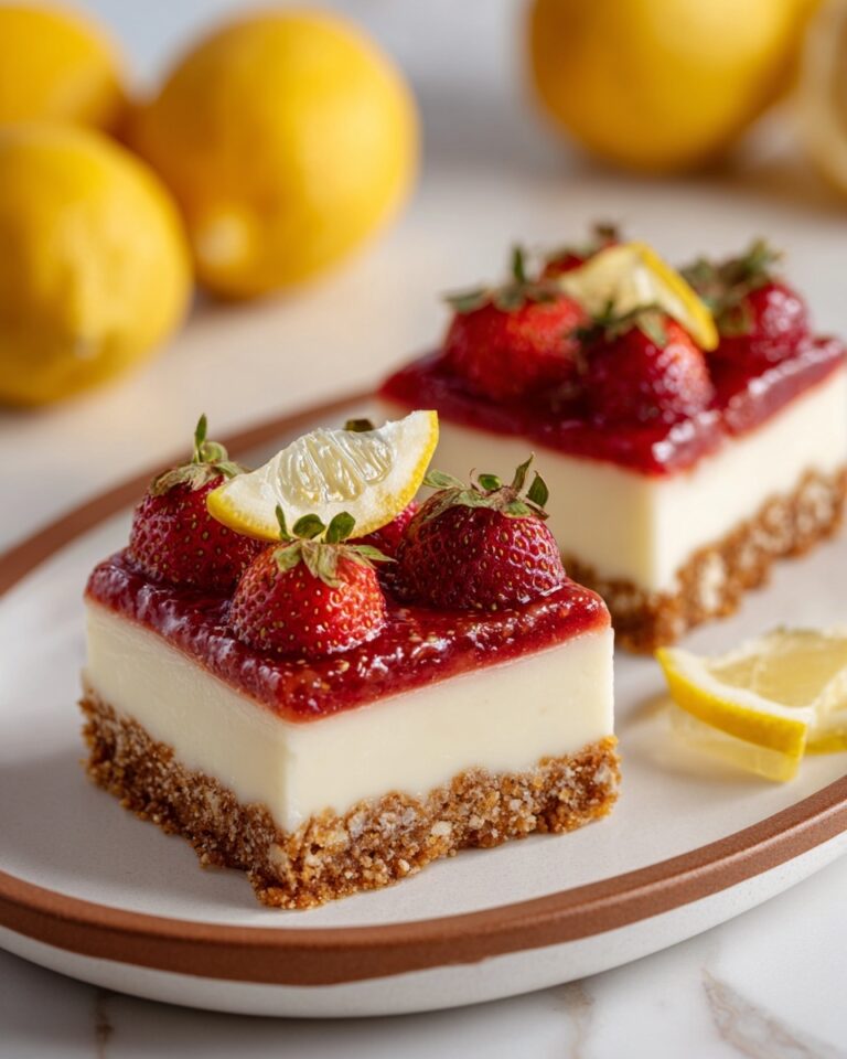 Strawberry Lemonade Cheesecake Bars Recipe