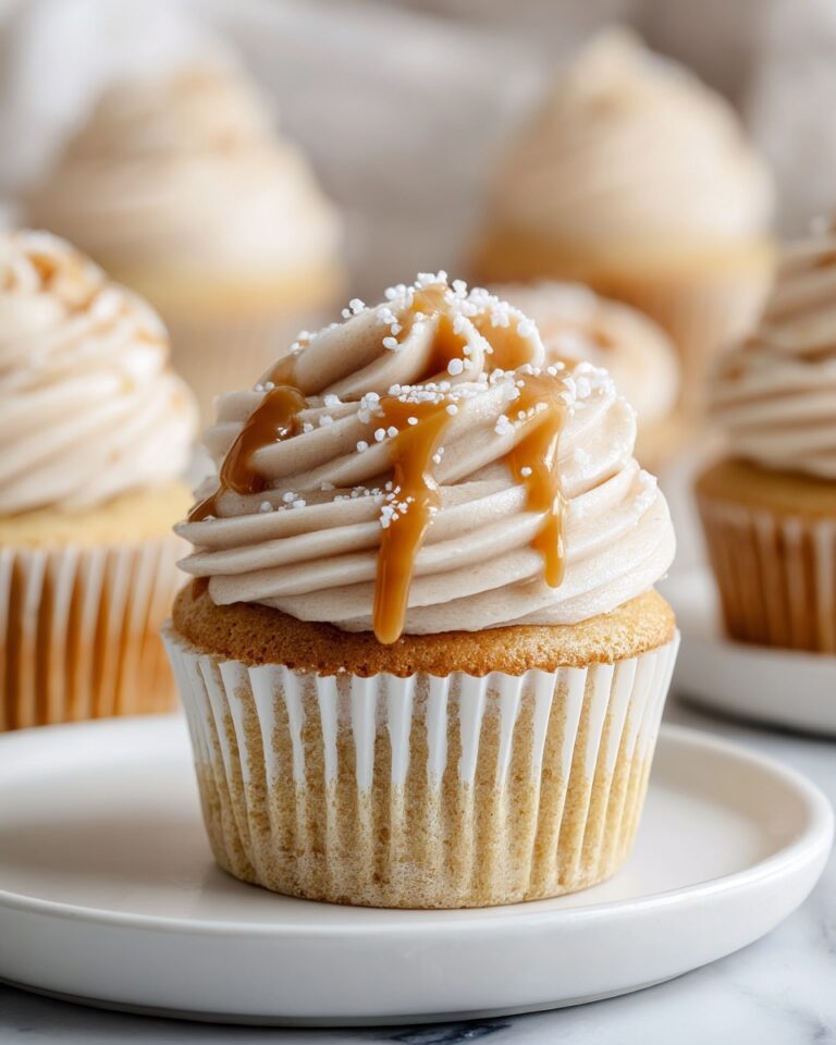 Gooey Salted Caramel Cupcakes Recipe