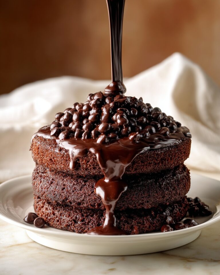 Chocolate Brownie Cake with Rich Chocolate Ganache Recipe