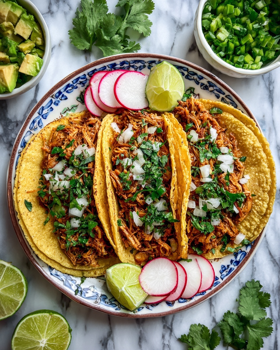 The Best Chicken Tinga Tacos Recipe - Recipe Image