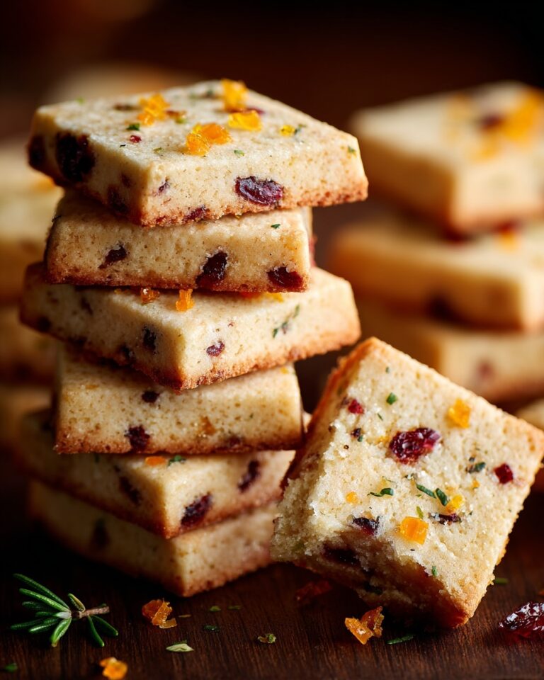 Orange Cranberry Shortbread Cookies Recipe