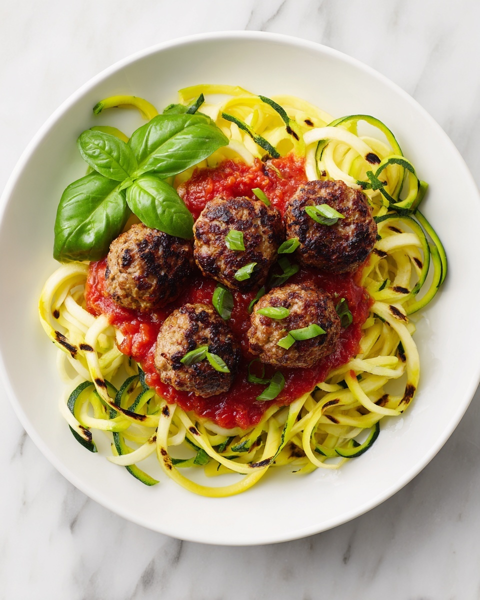Zucchini Meatballs with Ground Beef Recipe - Recipe Image