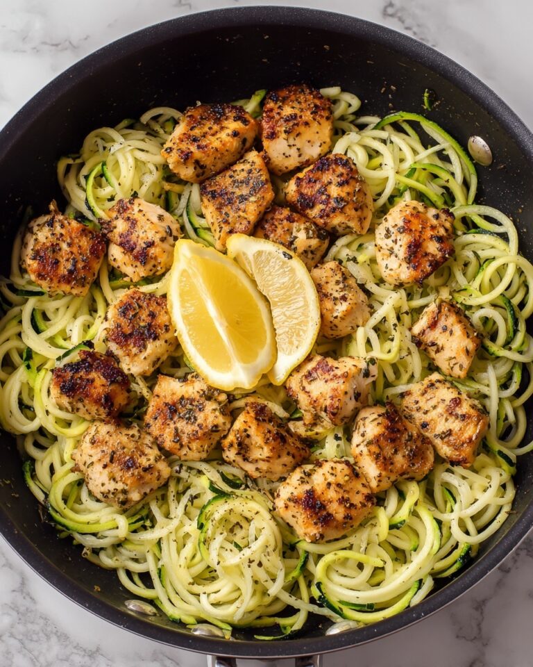 Lemon Garlic Chicken Zoodles Recipe