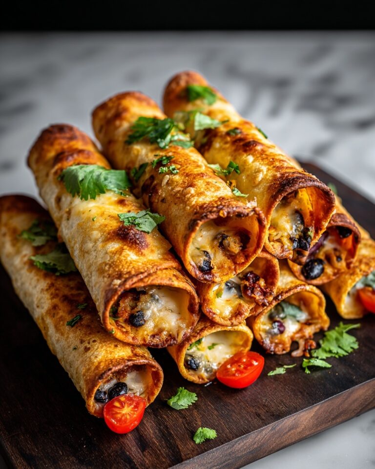 Crispy Chipotle Black Bean Taquitos Recipe