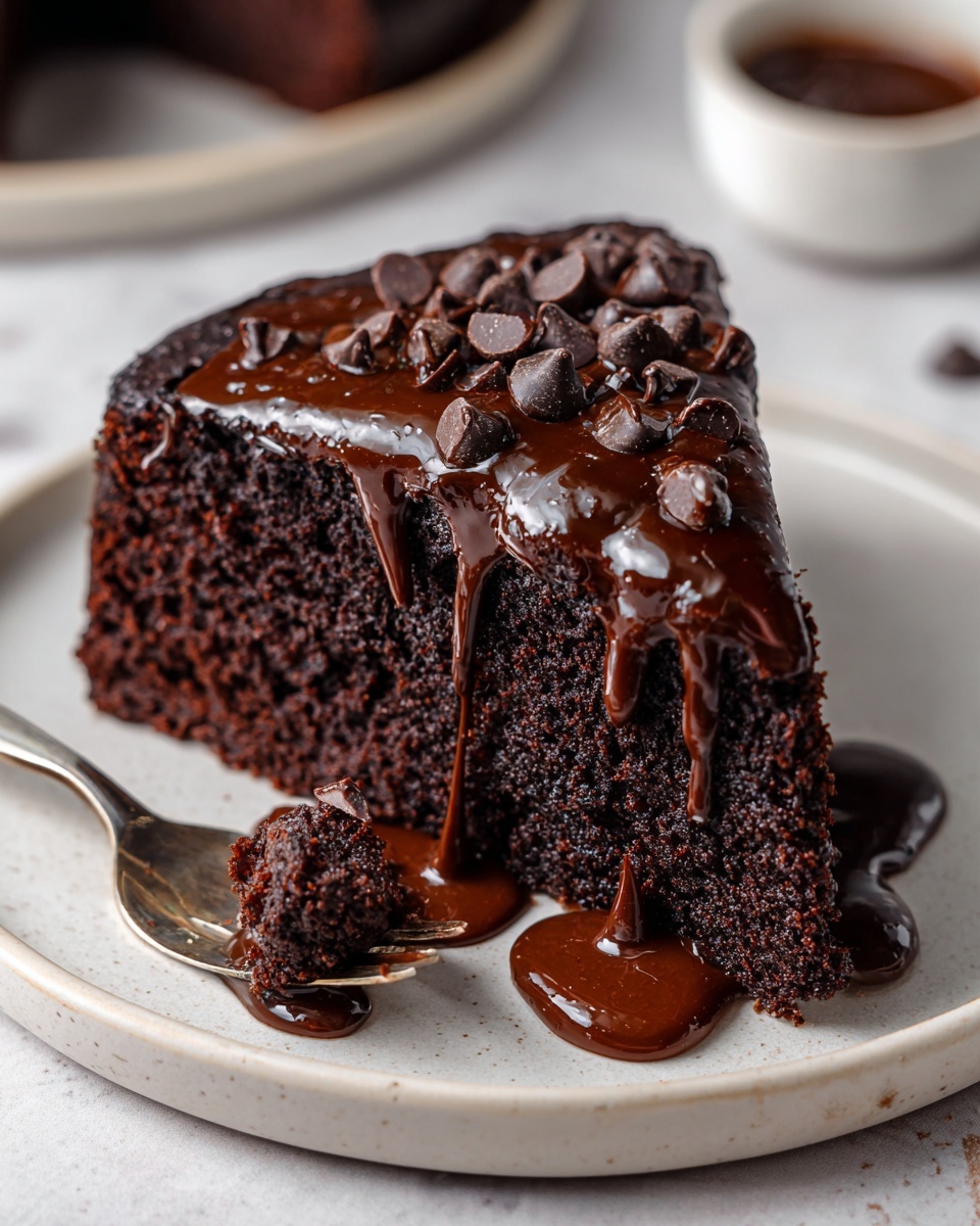 Slow Cooker Double Chocolate Peanut Butter Pudding Cake Recipe - Recipe Image